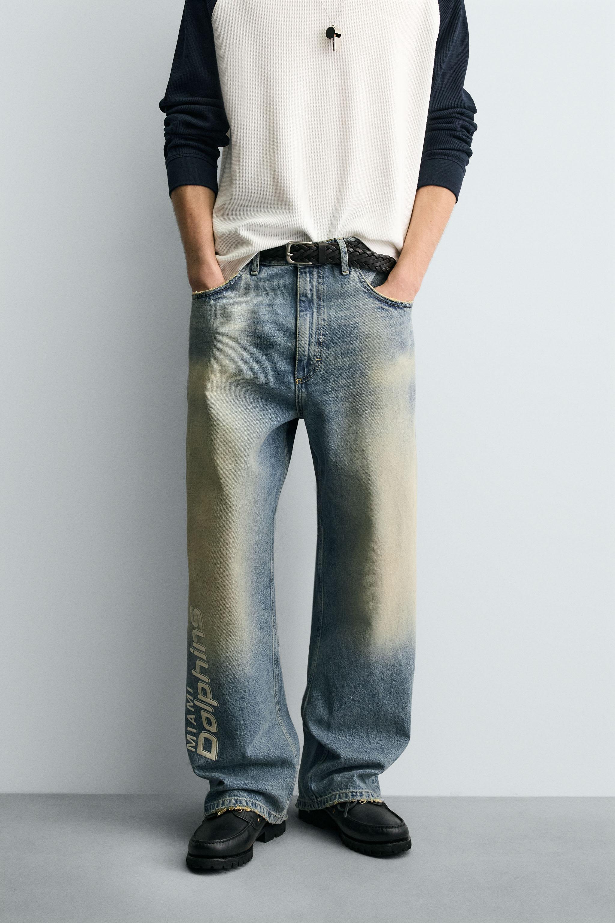 JEAN RELAXED FIT BRODÉ NFL MIAMI DOLPHINS